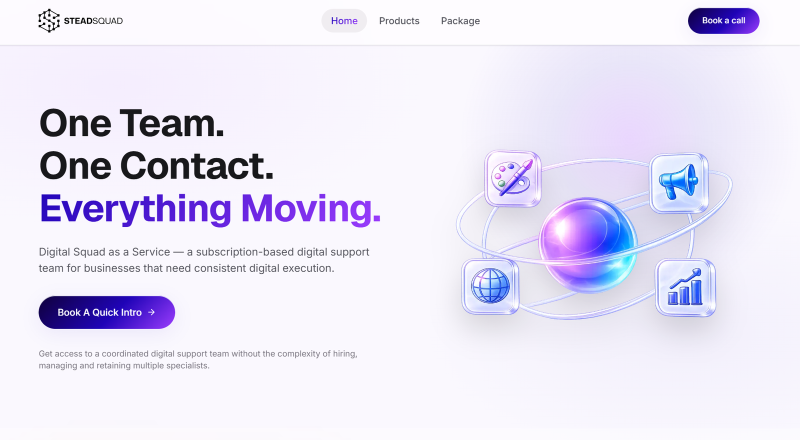 Stead Squad - DSaaS Marketing Website project screenshot