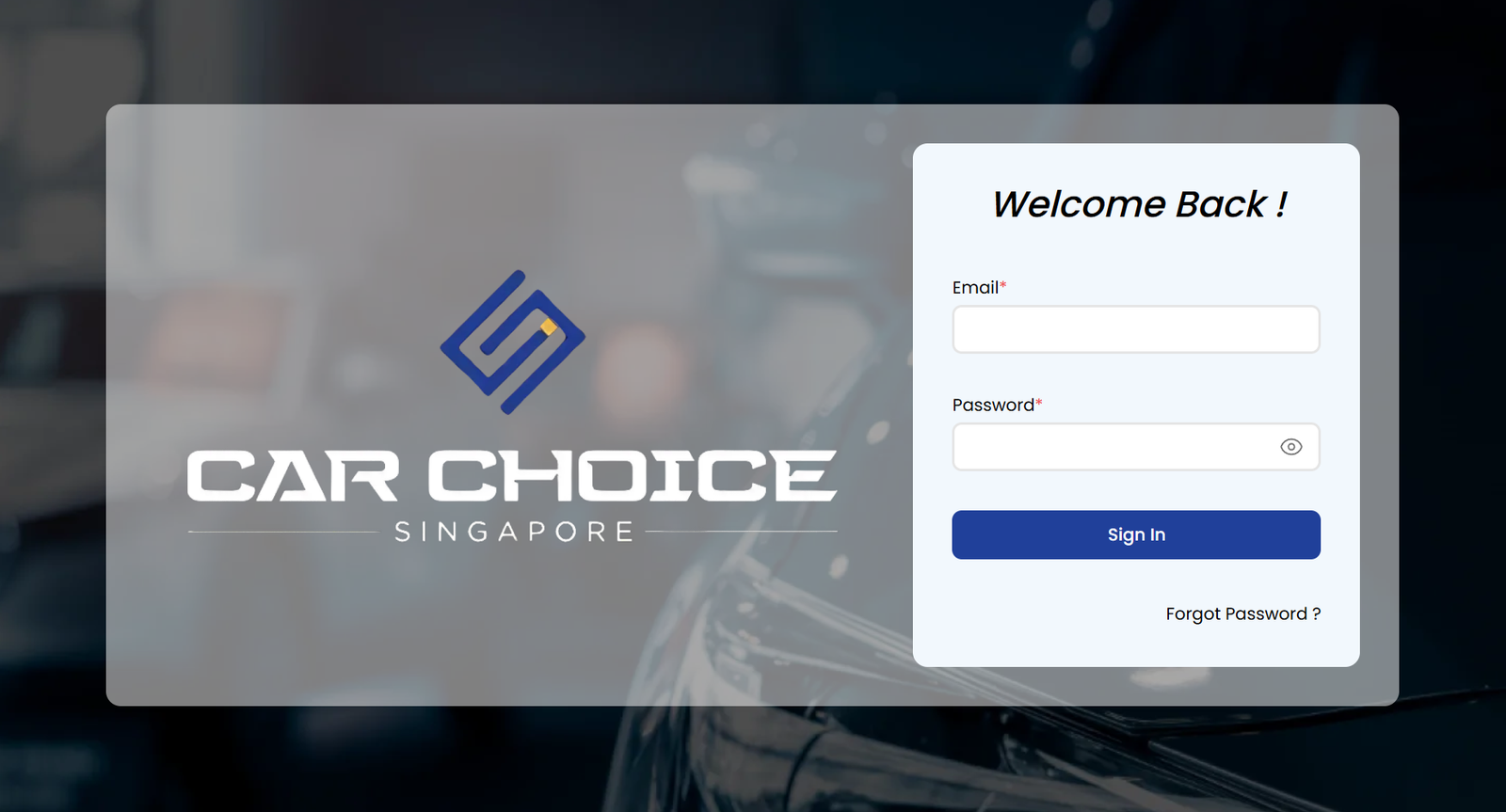 CarChoice - Digital Voucher System project screenshot